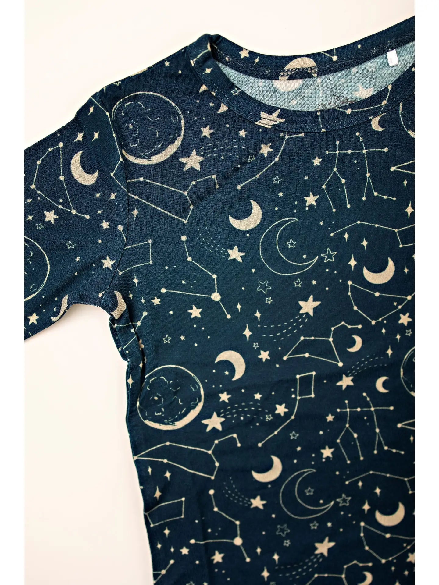 Bamboo Toddler Two-Piece Pajama Midnight Blue Constellation